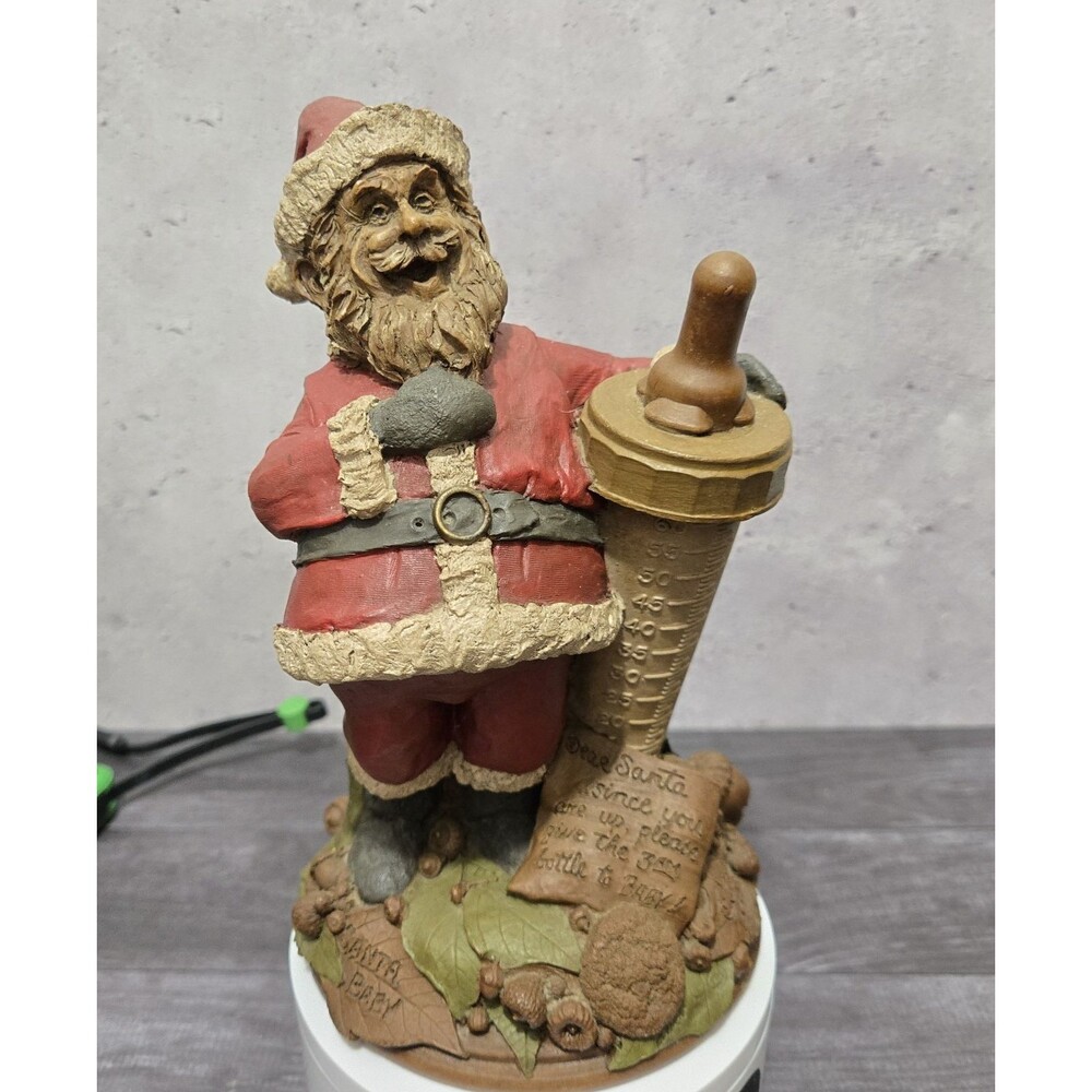 Tom Clark Santa Baby 1990 Figurine, Christmas #88 Bottle with Note